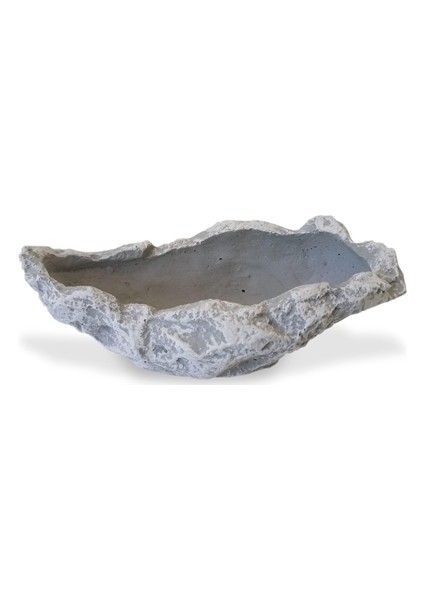 Dekoratif Beton Kayık Saksı