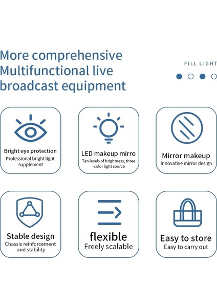 Ring Light LED 6'' Masa Lambası Masa Üstü Tablet ve Telefon Tutucu 3 In 1 Set