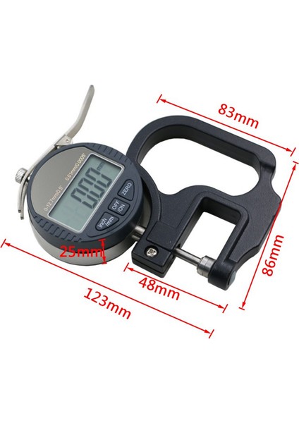 Dijital Mikrometre 0-12.7Mm 0.01Mm