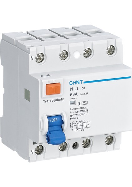 200760 Kaçak Akım Koruma 4X80A 300Ma Ac 6Ka