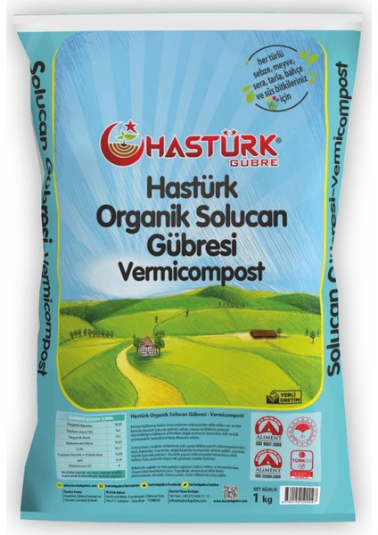 Organik Solucan Gübresi 1 Kg.