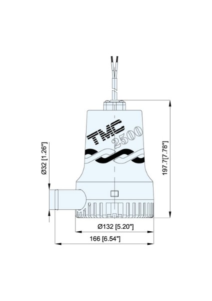 Tmc Sr12116 Sintine Pompası 12V 2500 Gph fiyatları