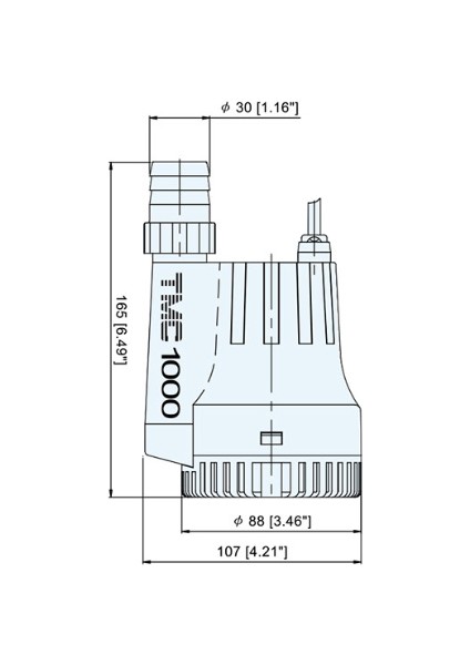 Tmc Sr12222 Üst Çıkışlı Sintine Pompası 12V 1000 Gph