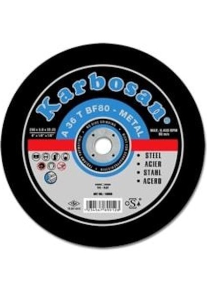 Metal Profil Kesme Taşı 115X3.0X22.23Mm-10Lu Paket