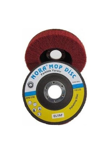 Nora Keçe Mop Disk Zımpara 115X22 Elyaf Yüksek Kalite