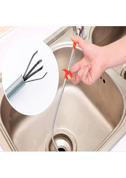 Clamp Tıkalı Lavabo Ve Gider Boruları Açma Aparatı Kıskaçlı