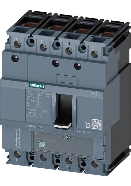 3Va1180-4Ee46-0Aa0 Kompakt Şalter 56-80A 36Ka 4K