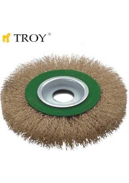 27704-200 Saçaklı Daire Fırça Tel Fırça Spirel Taşlama 200Mm