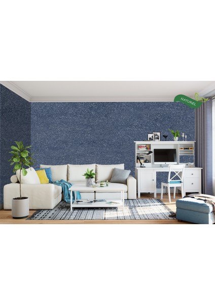 Dekoratif İç Cephe Sıvası - Canlı Sıva-Eco-03 Koyu Mavi