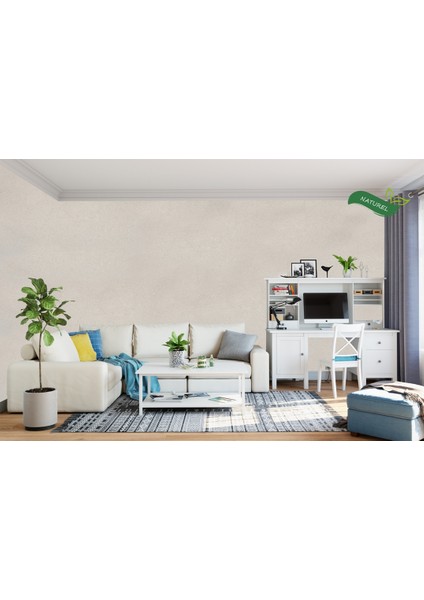 Dekoratif İç Cephe Sıvası - Canlı Sıva-Eco-05 Krem