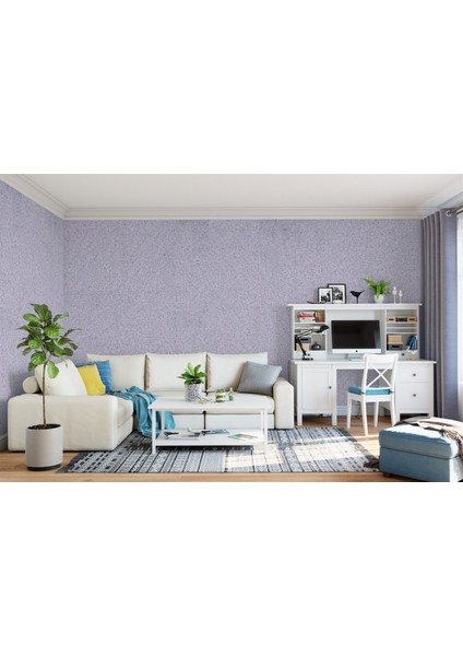 Isı Ve Ses Yalıtımlı Canlı | İpek | Dekoratif Sıva Angel-14 BEYAZ ZEMİN ÜZERİNE KAHVE-FUŞYA DESEN