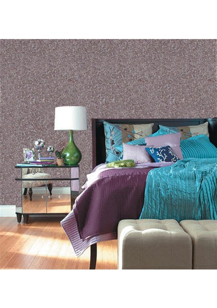 Isı Ve Ses Yalıtımlı Canlı | İpek | Dekoratif Sıva Highlight-05 KAHVE ZEMİN FUŞYA-MOR DESEN