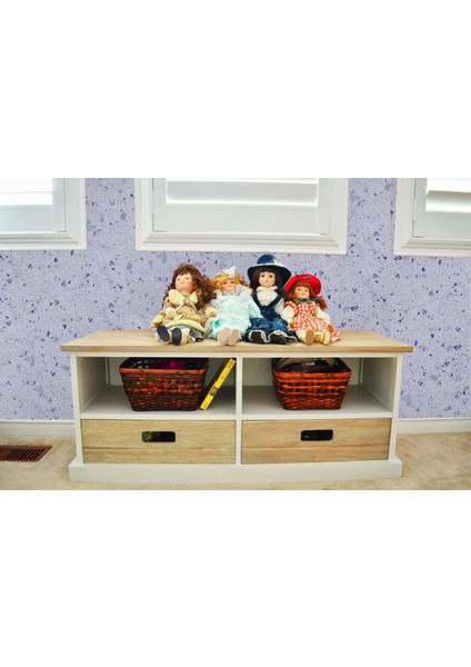 Isı Ve Ses Yalıtımlı Canlı | İpek | Dekoratif Sıva Moonlight-07 BEYAZ ZEMİN MOR-LİLA DESEN