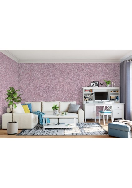 Canlı Sıva | Ipek Sıva | Dekoratif Sıva |pearl 05 | BEYAZ ZEMİN FUŞYA-KAHVE DESEN 1/2 PAKET fiyatları