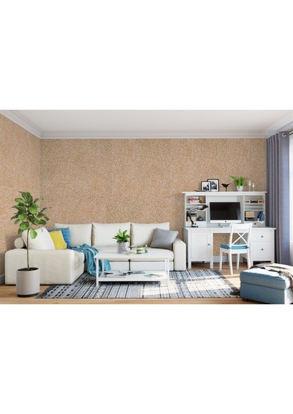 Isı Ve Ses Yalıtımlı Canlı | İpek | Dekoratif Sıva Pearl-08 TURUNCU