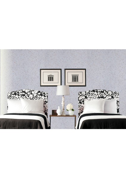 Canlı Sıva İpek Sıva Dekoratif Sıva Sunshine 04 Beyaz Zemin Somon Pembe-Lila Desen