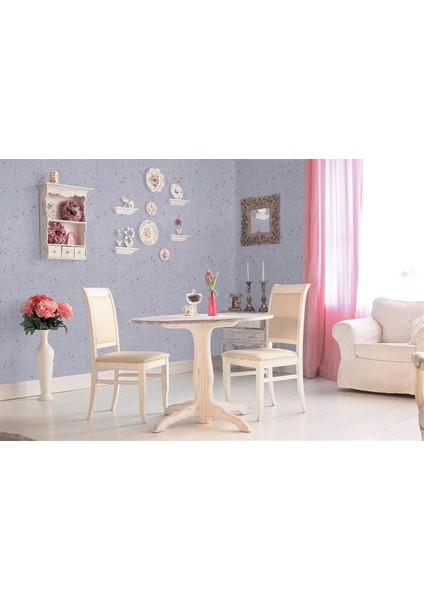 Isı Ve Ses Yalıtımlı Canlı | İpek | Dekoratif Sıva Sunshine-05 BEYAZ ZEMİN FUŞYA-KIRMIZI DESEN