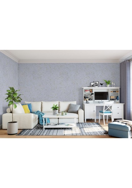 Isı Ve Ses Yalıtımlı Canlı | İpek | Dekoratif Sıva Sunshine-12 BEYAZ ZEMİN FISTIK YEŞİL DESEN