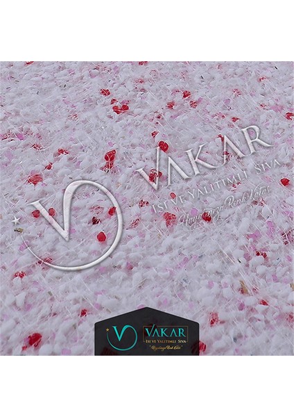 Canlı Sıva | Ipek Sıva | Dekoratif Sıva |sunshine 14 | Beyaz Zemin Kırmızı Fuşya Desen 1/2 PAKET fiyatları