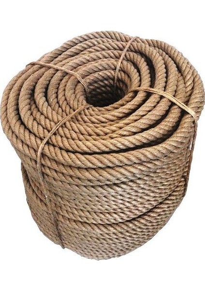 8Mm 1.Kalite Jüt Halat Kendir Urgan Halat İp Dekoratif