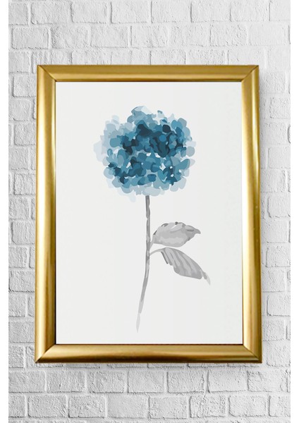 Decor Tekli Mint Çerçeveli Poster Tablo 23.5 x 33,5 cm