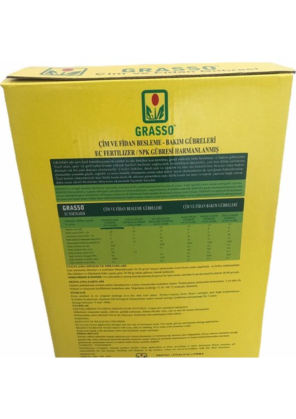 Çim Gübresi 25-5-10+ME (2 kg-50 m2) modelleri