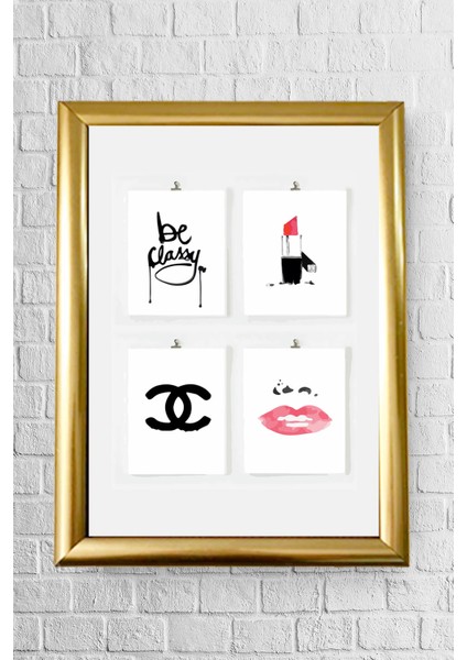 Lyn Home Decor Chanel Be Classy Çerçeveli Poster Tablo 23.5 x 33,5 cm