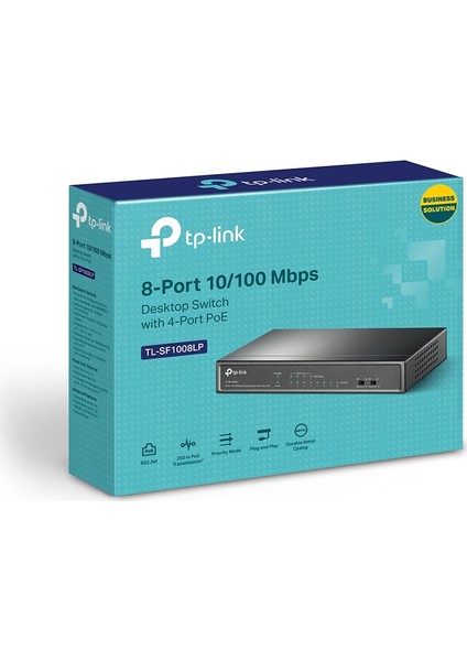 TL-SF1008LP 8-Port 10/100Mbps 4-Port PoE Switch