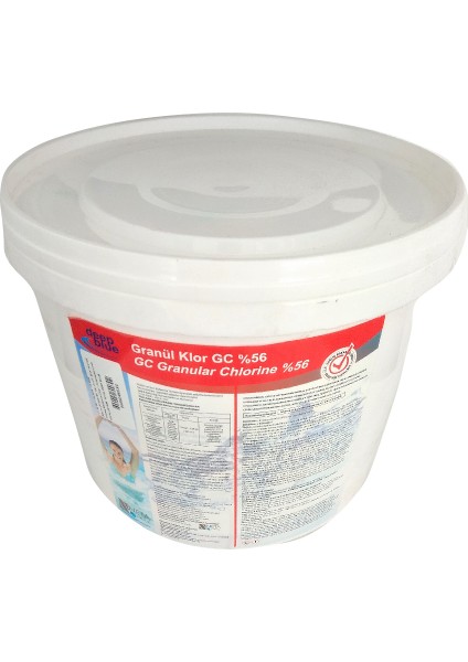 Toz Klor % 56 1kg Havuz Dezenfektanı