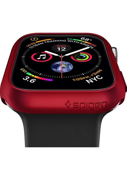 Apple Watch Seri SE2/SE/6/5/4 (44mm) ile Uyumlu Kılıf Thin Fit Red - ACS01066