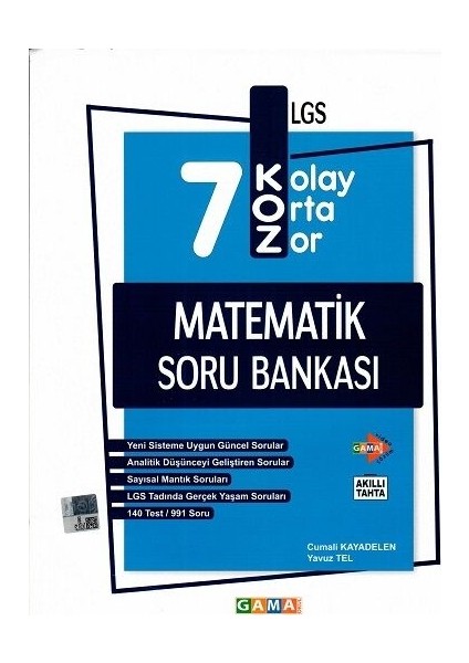 Gama Yayınları 7. Sınıf Matematik Koz Soru Bankası