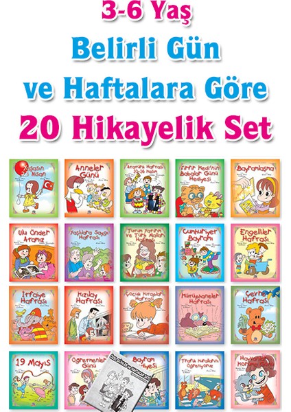 Önemli Günler ve Haftalar Hikaye Seti-  (20 Kitap)