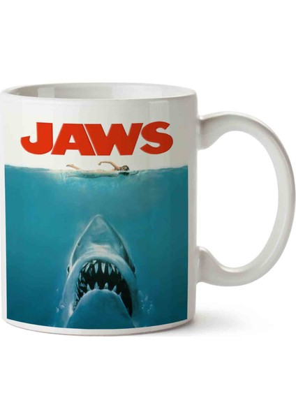 Jaws Horror Korku Filmi Kupa Bardak