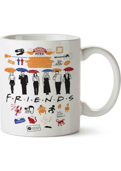 Friends Central Karakterler Seramik Kupa Bardak