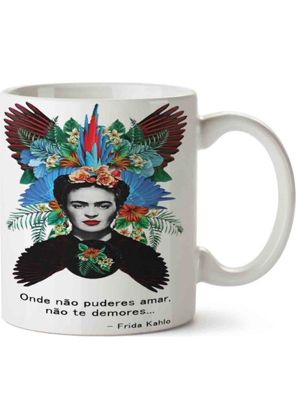 Frida Kahlo Kelebek Kupa Bardak