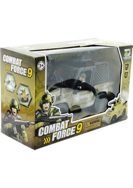 Combat Force Figür ve Askeri Jeep