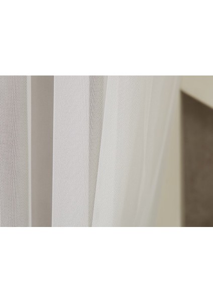 Etamin Tül Ekru 1-2,5 Orta Sık Pile 150 x 260 cm