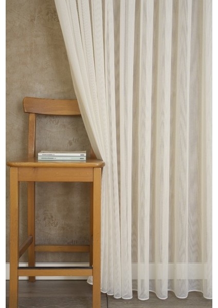 Pamuk Dokulu Tül Krem 1-2 Seyrek Pile 200 x 260 cm