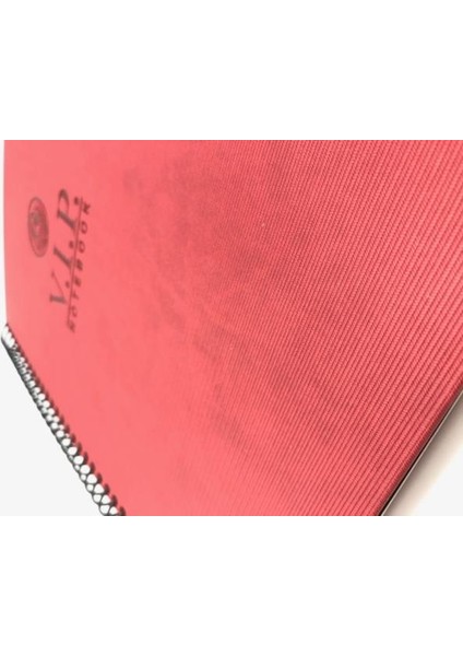 1081 V.i.p. Sert Kapak A4 Çizgili Defter Kırmızı