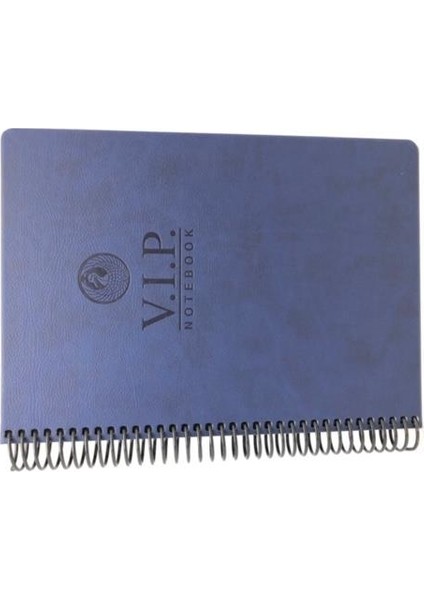 1081 V.i.p. Sert Kapak A4 Çizgili Defter Lacivert