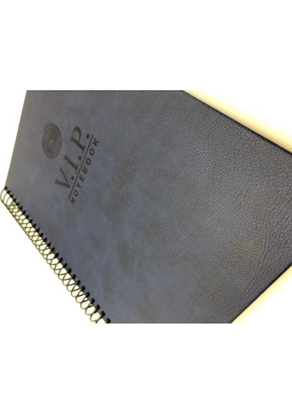 1081 V.i.p. Sert Kapak A4 Çizgili Defter Lacivert