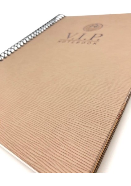 1081 V.i.p. Sert Kapak A4 Kareli Defter Hardal