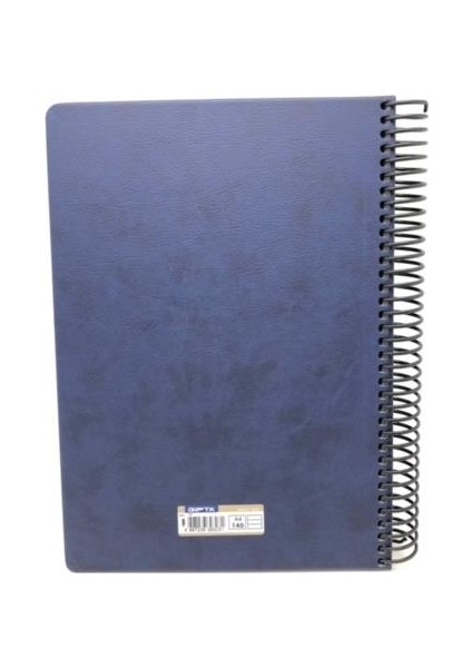 1081 V.i.p. Sert Kapak A4 Kareli Defter Lacivert
