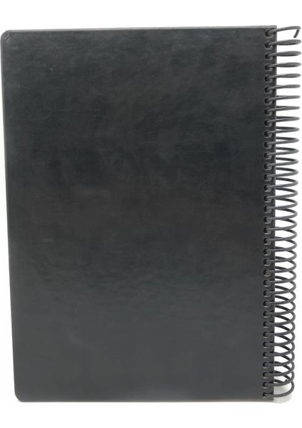 1081 V.i.p. Sert Kapak A4 Kareli Defter Siyah