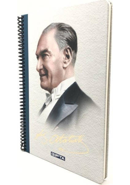 2650 M.K. Atatürk Defteri Açık Renkli Çiz. 100 Yap. 17 x 24 cm