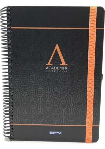 3774 Academia A4 Kareli 120 Yaprak Defter Turuncu