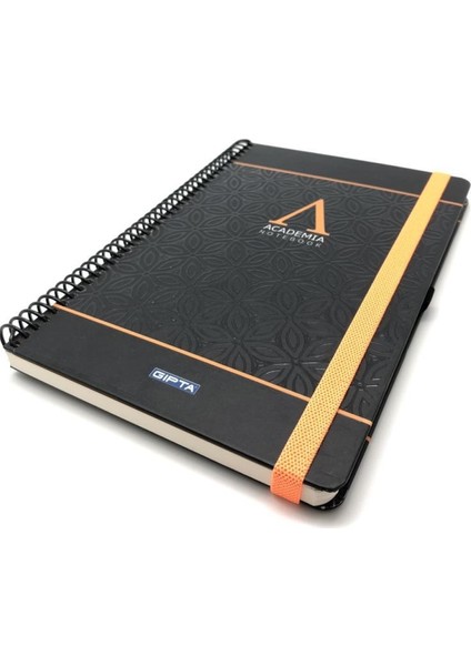 3774 Academia A4 Kareli 120 Yaprak Defter Turuncu