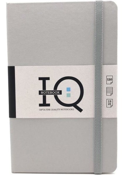 3943 Iq Notebook Çiz. 120 Yap. 13 x 21 cm Gri