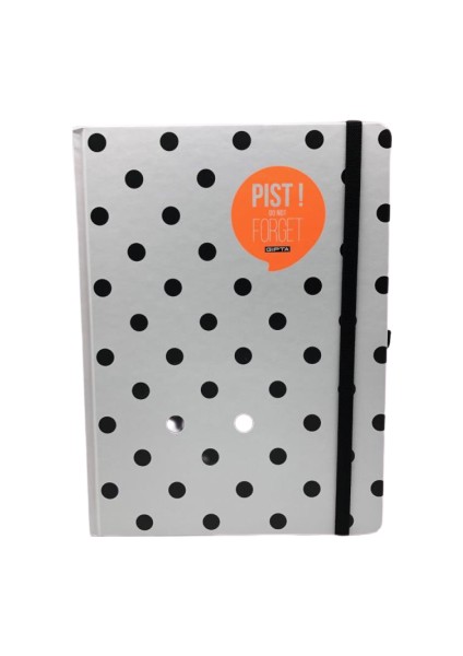 6846 Pist Çiz. Benekli Defter 120 Yaprak 17 x 24 cm Mavi