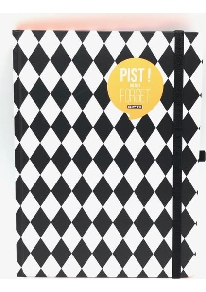 6846 Pist Çiz. Dama Defter 120 Yaprak 17 x 24 cm Turuncu